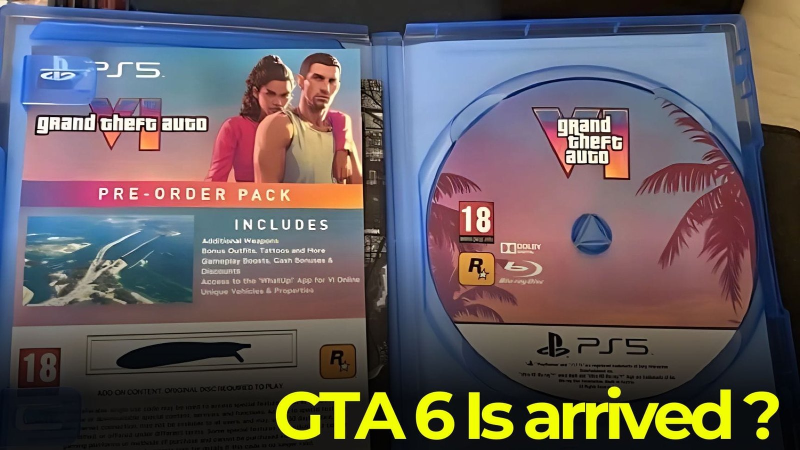 GTA 6 Is Almost Here: Viral Images of PS5 Game CD Hint 4 Gta 6