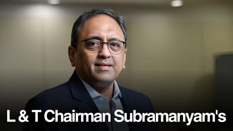 L & T Chairman Subramanyam's Proposal on Work Ethic and Productivity 6 L & T Chairman Subramanyam