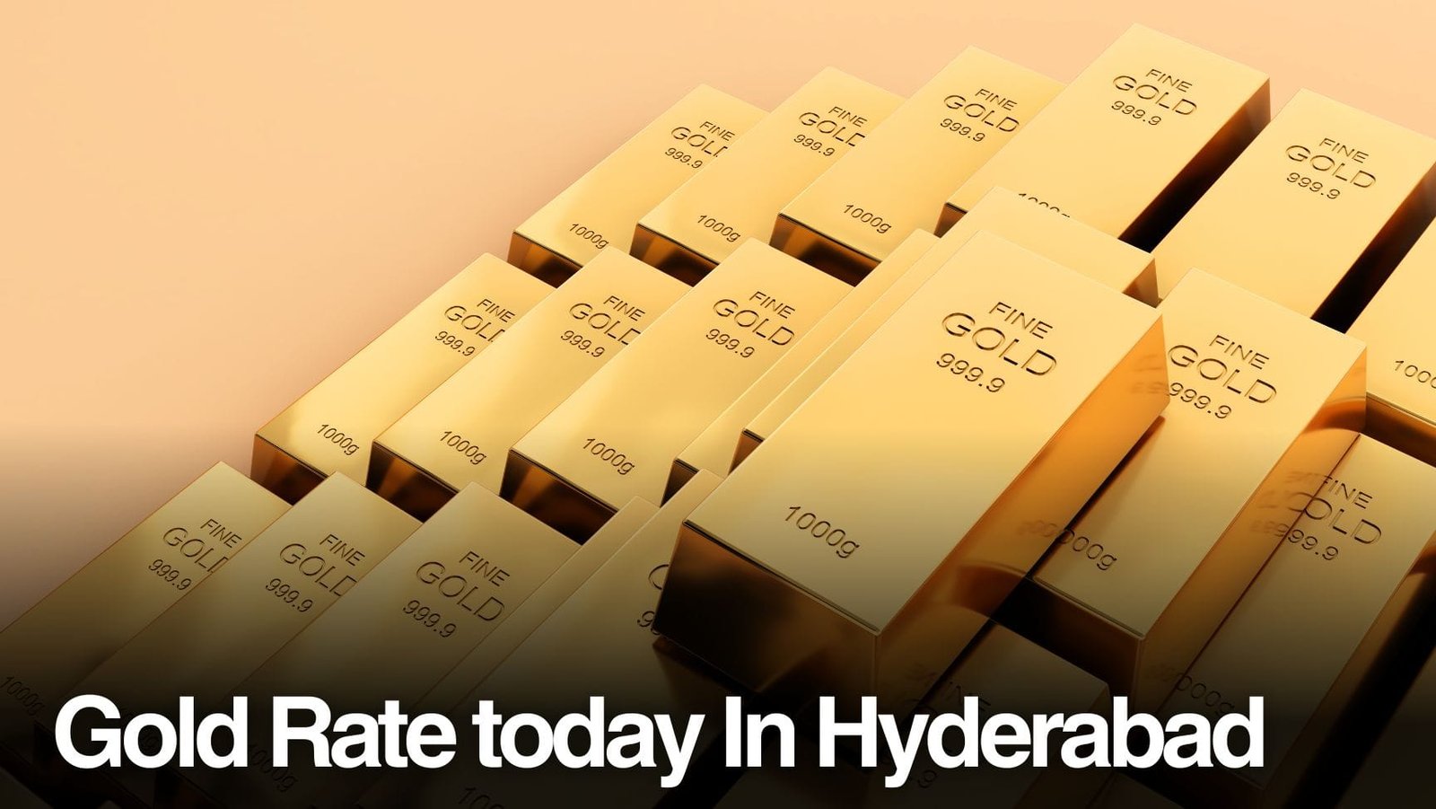 Gold rate today in Hyderabad India