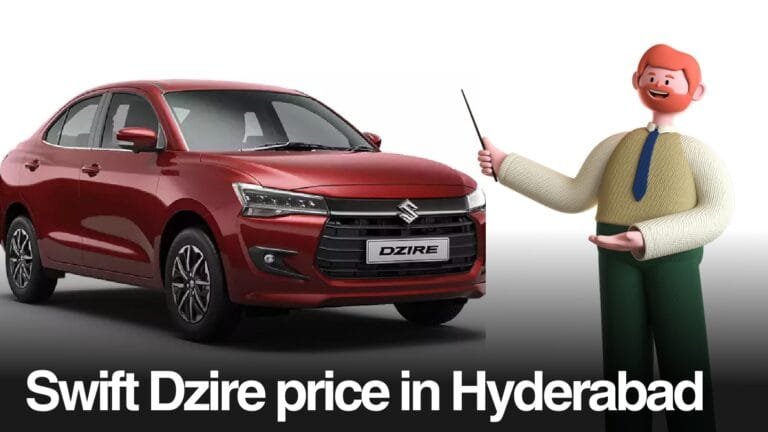 Swift Dzire on road price in Hyderabad