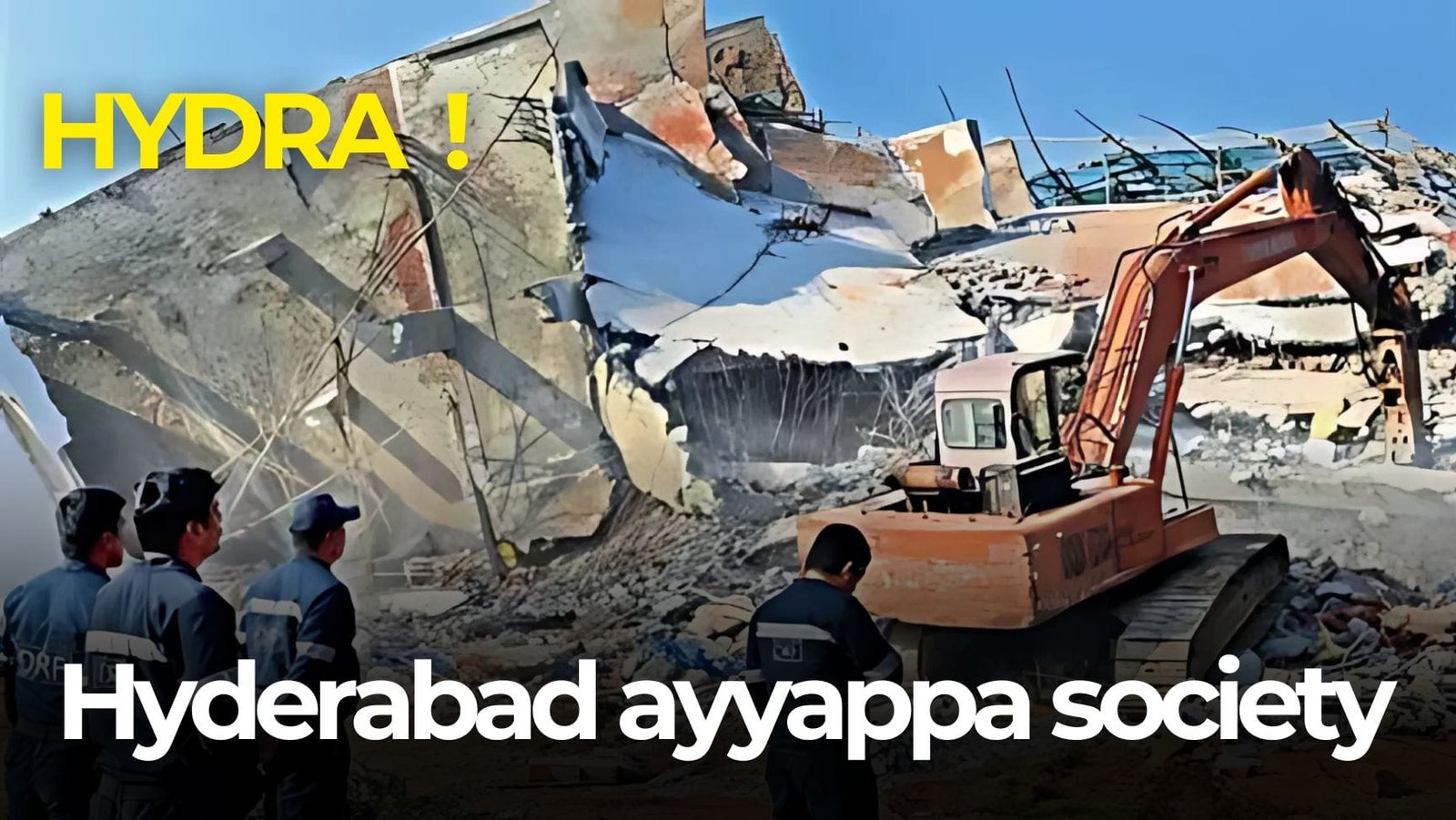 Hyderabad ayyappa society Hydra demolishing 4 Hyderabad ayyappa society
