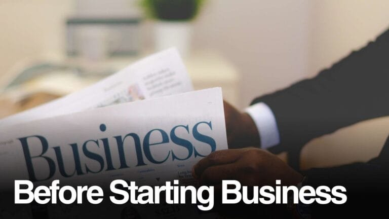 వ్యాపారం ప్రారంభించేముందు